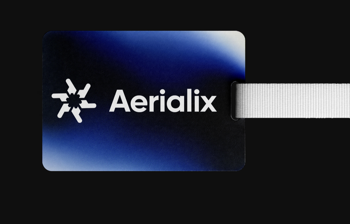 Aerialix — déclinaison graphique de l'identité de marque